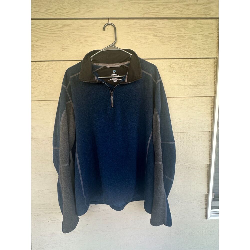 KUHL Revel Kashmira Performance Fleece 1/4 Zip Pullover Sweater Men's XL